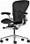 Кресло Herman Miller Aeron Black Onyx / Polished Aluminum, размер C